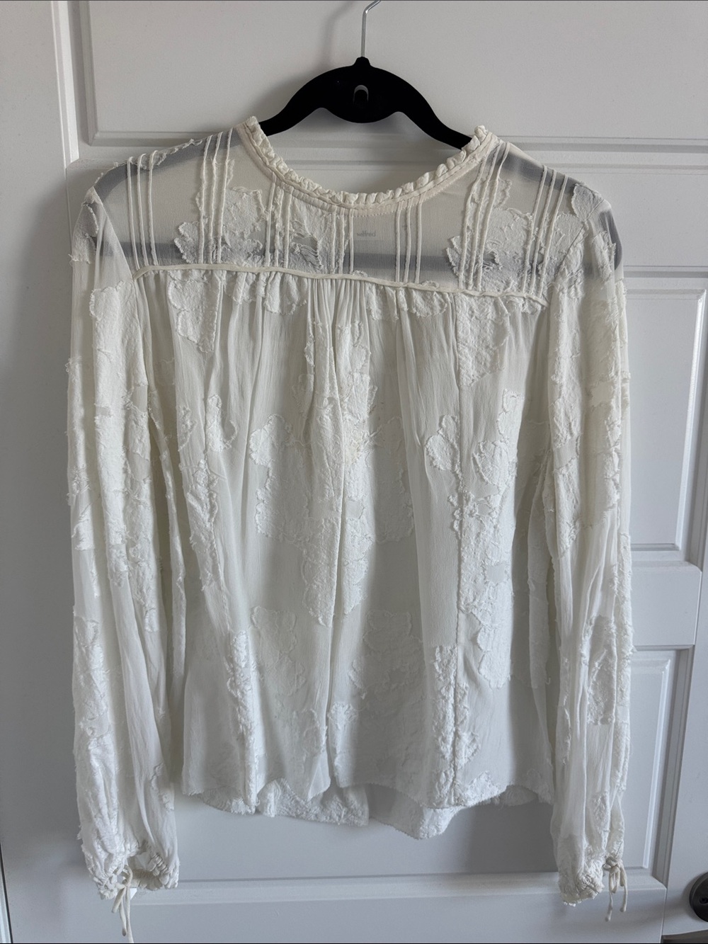 Wilfred Cream Embroidered Peasant Blouse